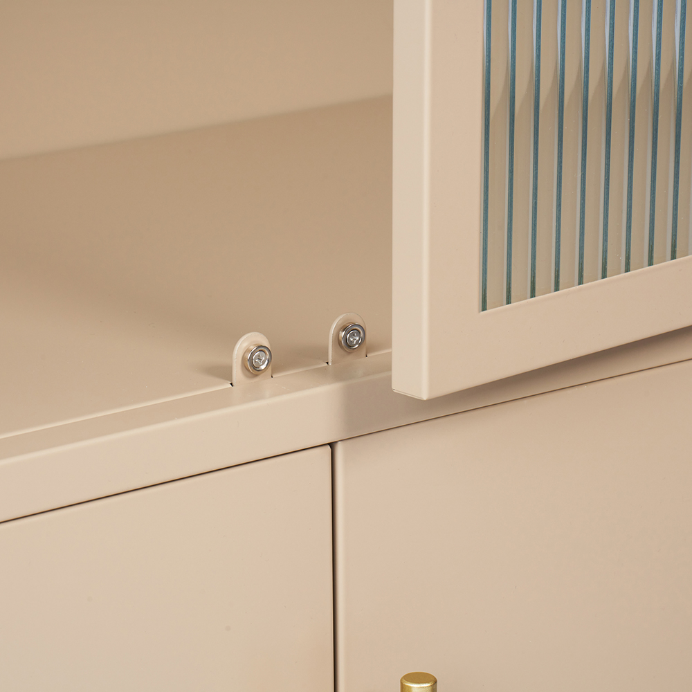 Ricca 2 Glass Doors Display Cabinet - Image 10