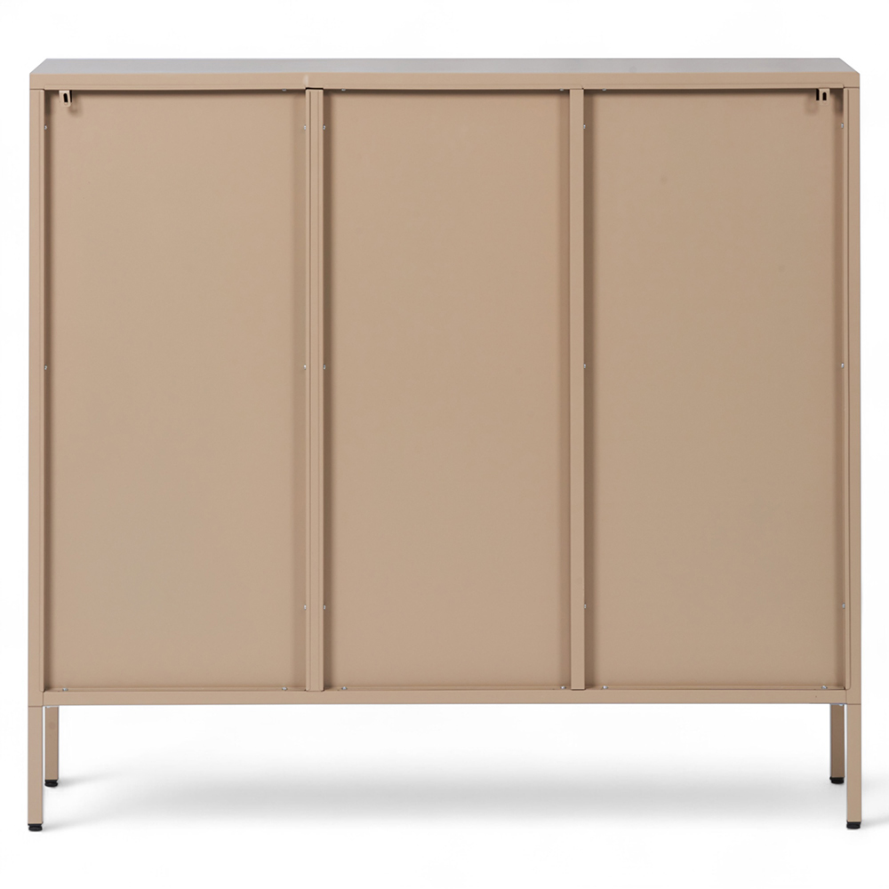 Ricca 2 Glass Doors with 4 Drawers Cabinet - Image 5