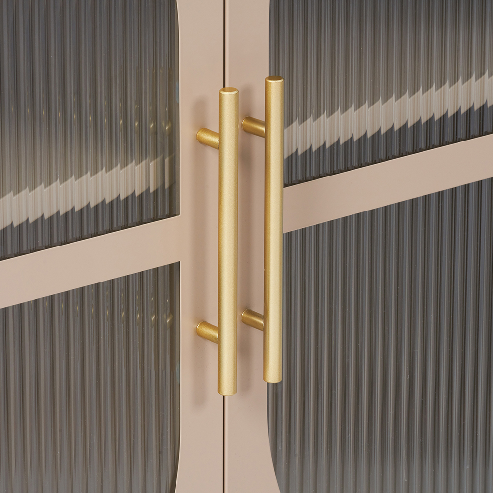 Ricca 3 Glass Doors Cabinet - Image 11