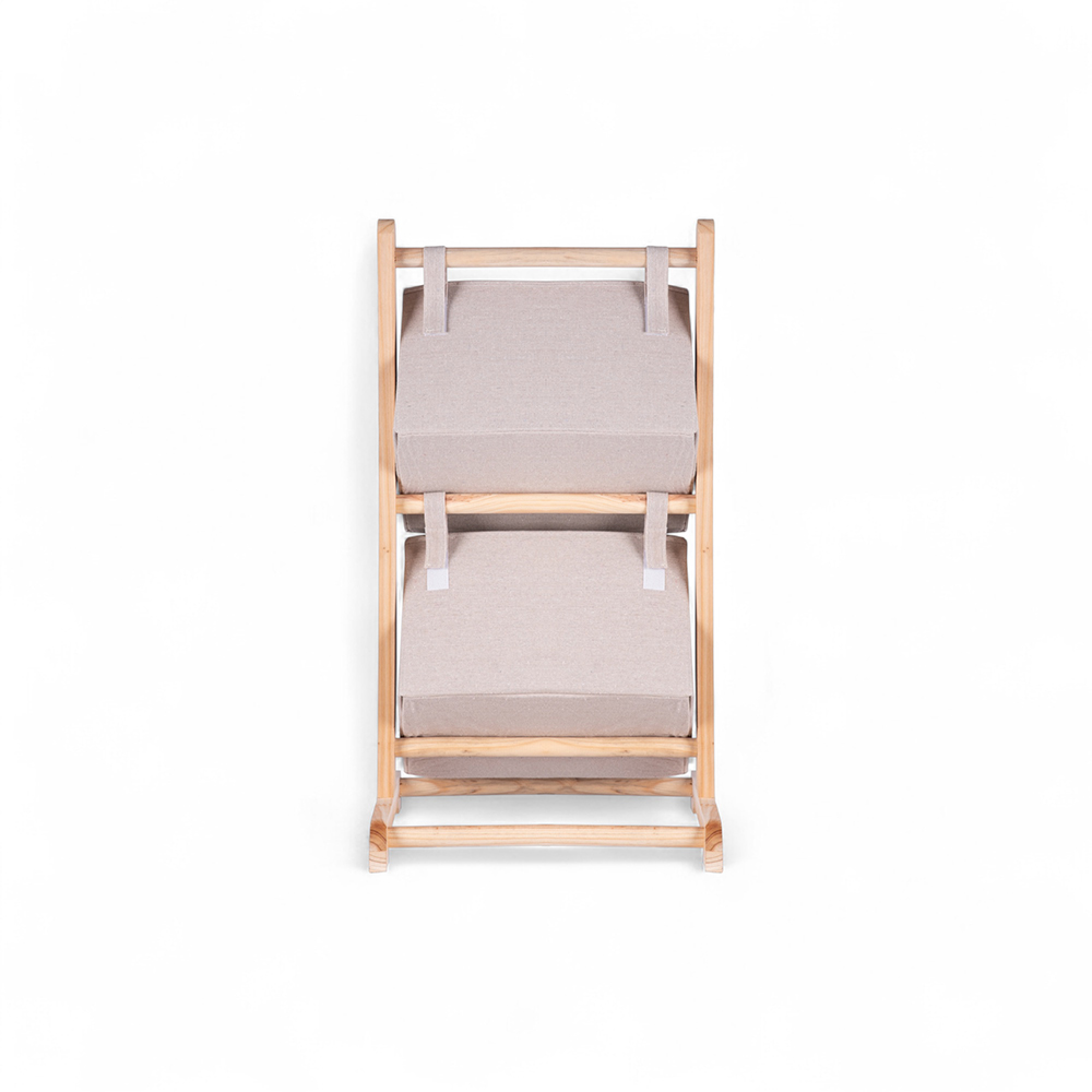 Nikita Wooden Storage Basket Rack (2 Tier) - Image 4