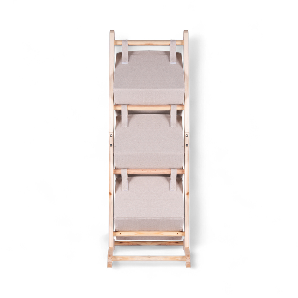 Nikita Wooden Storage Basket Rack (3 Tier) - Image 4