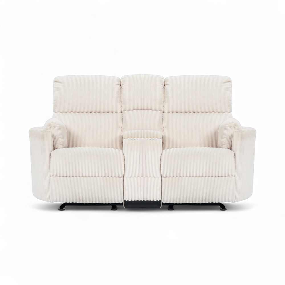 Alessia 2 Seater Rocker Recliner Sofa with Console