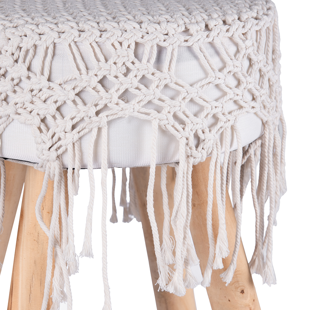 Macrame Stool - Image 3