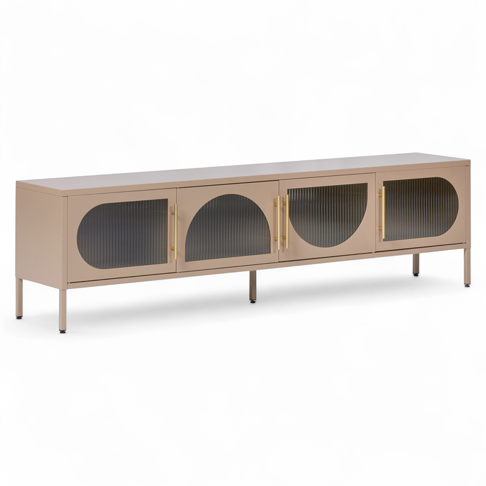 Ricca 4 Glass Doors TV Cabinet