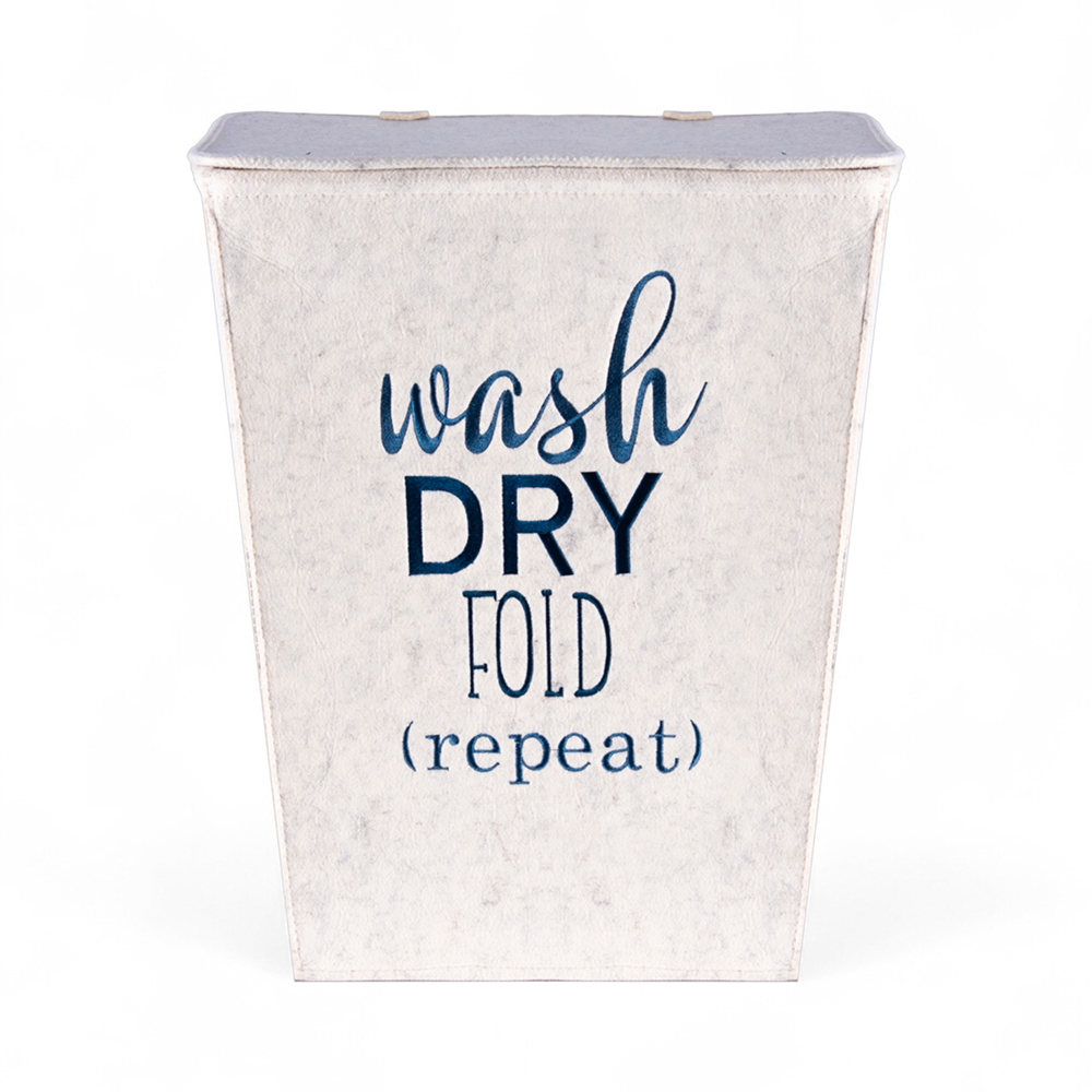 Laundry Basket with Lid (H53cm) - Image 2