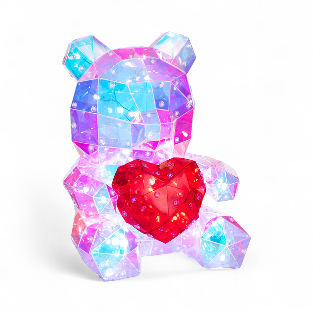 Bear Holding Heart with RGB Light (H25cm) - Image 15