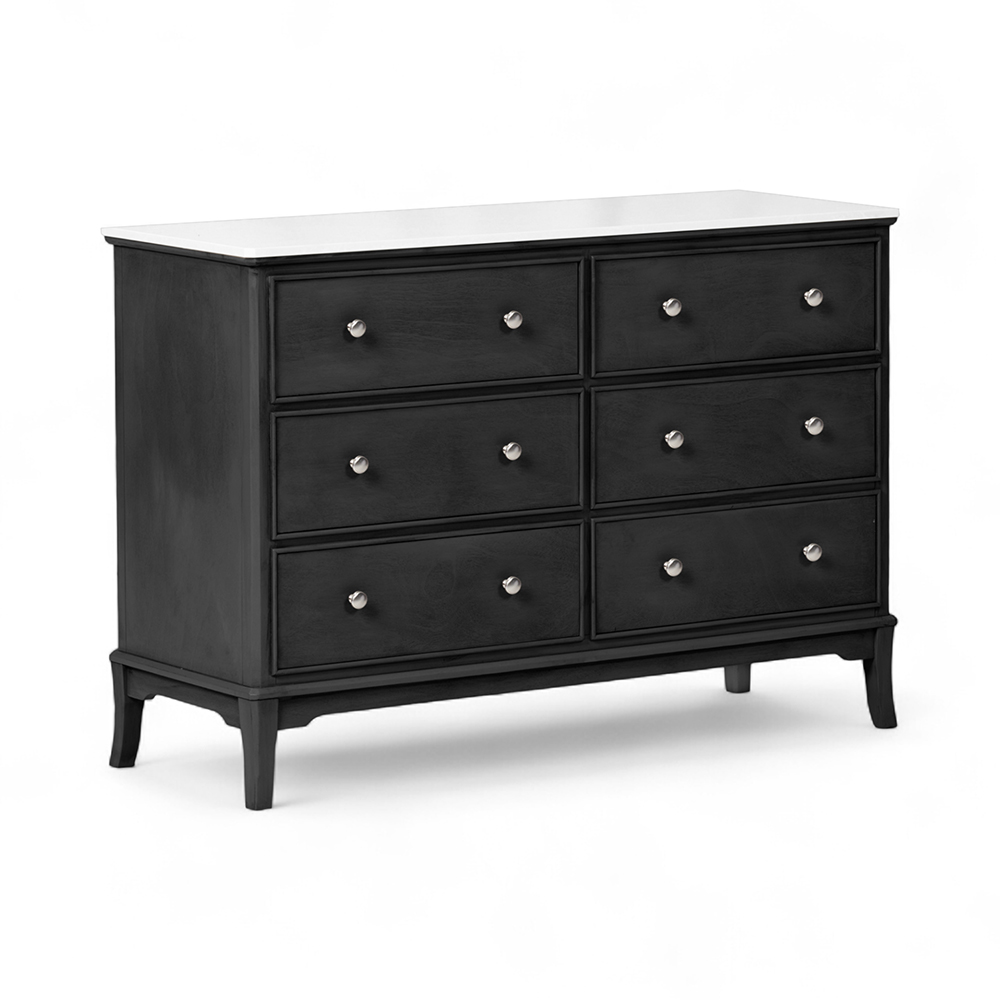 Ruby Marble Top Chest (6 Drawers) - Image 10