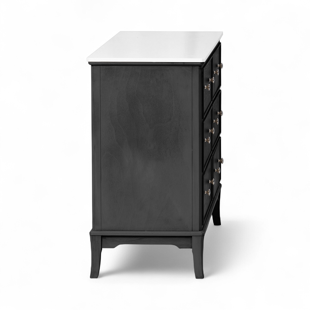 Ruby Marble Top Chest (6 Drawers) - Image 13