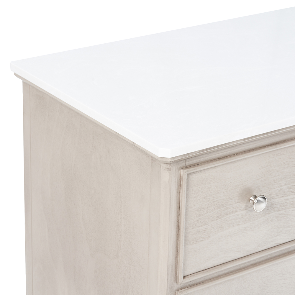 Ruby Marble Top Chest (6 Drawers) - Image 8