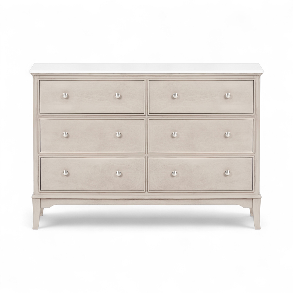 Ruby Marble Top Chest (6 Drawers) - Image 3
