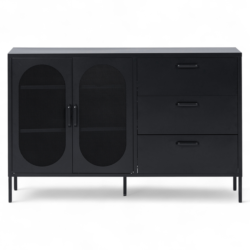 Rivian Cabinet (2 Mesh Doors with 3 Drawers) - Image 12