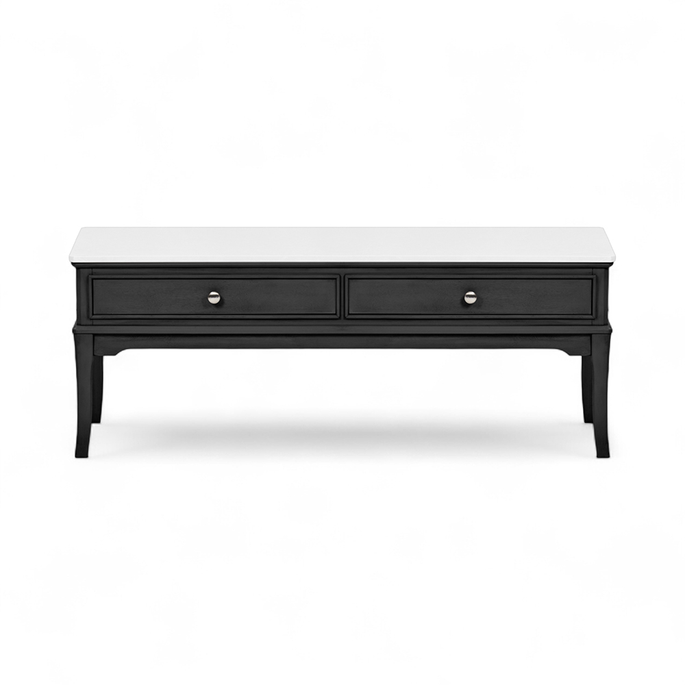 Ruby Marble Top Coffee Table (2 Drawers) - Image 14