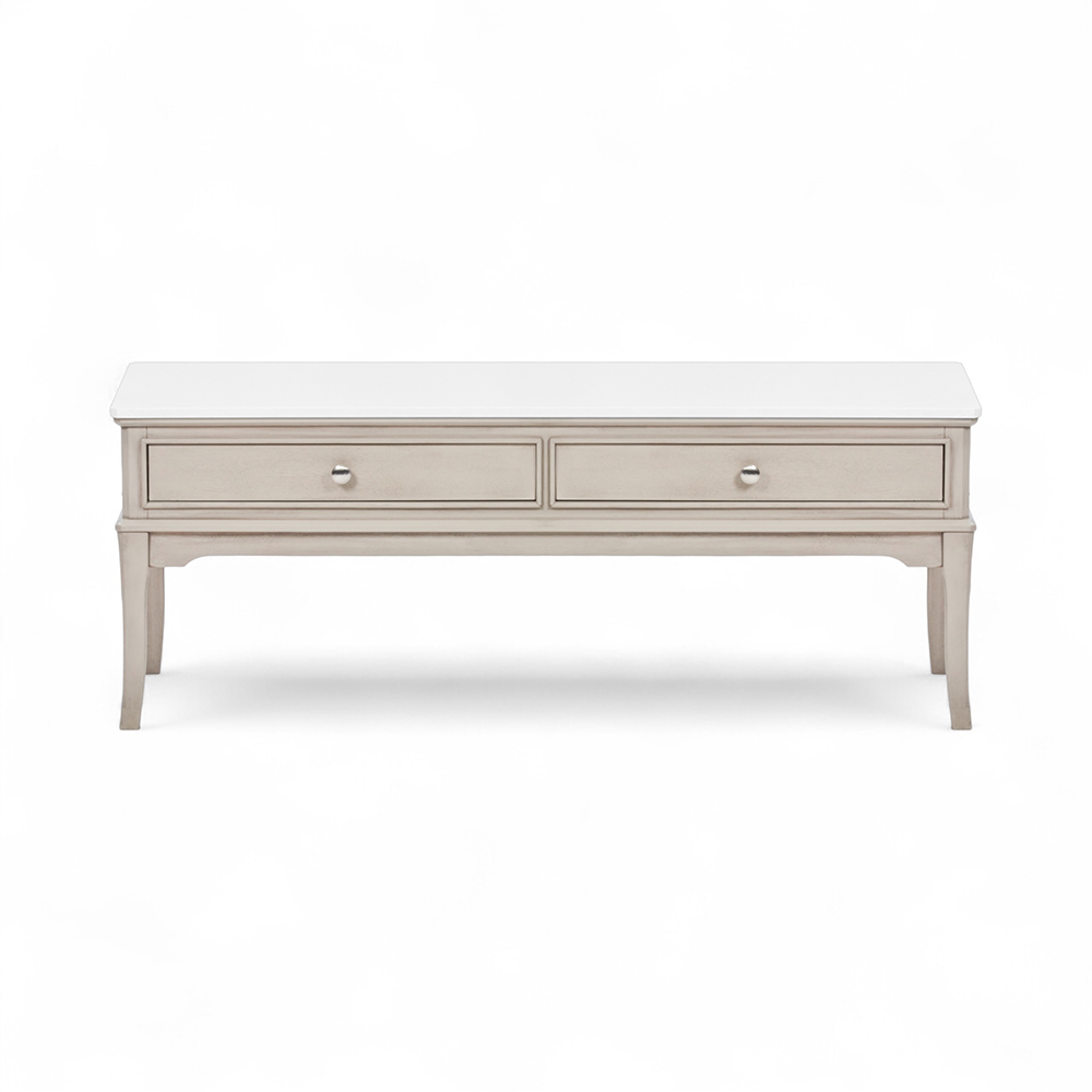 Ruby Marble Top Coffee Table (2 Drawers) - Image 4