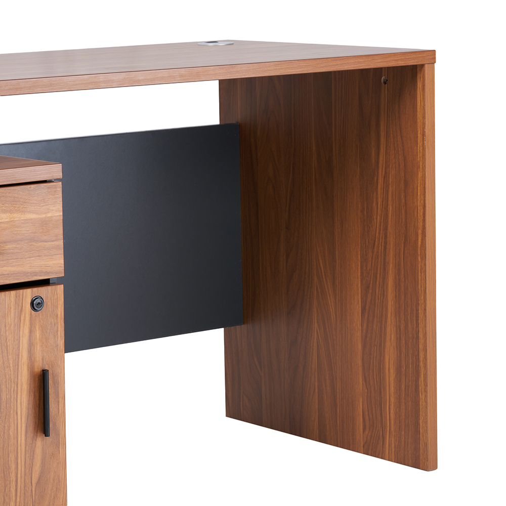 Mosley Office Desk with Drawer Cabinet (W120cm) - Image 7