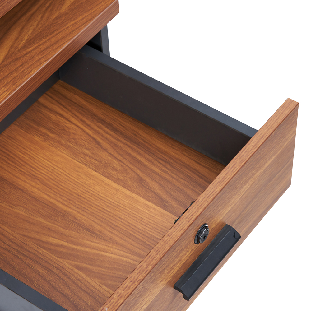 Mosley Office Desk with Drawer Cabinet (W120cm) - Image 8