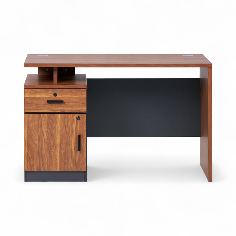Mosley Office Desk with Drawer Cabinet (W120cm) - Image 4