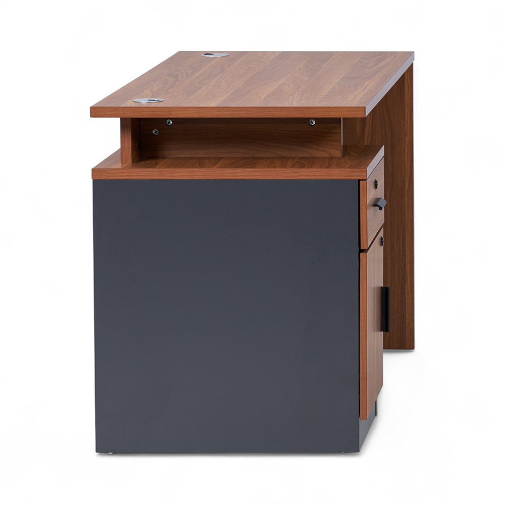 Mosley Office Desk with Drawer Cabinet (W120cm) - Image 5