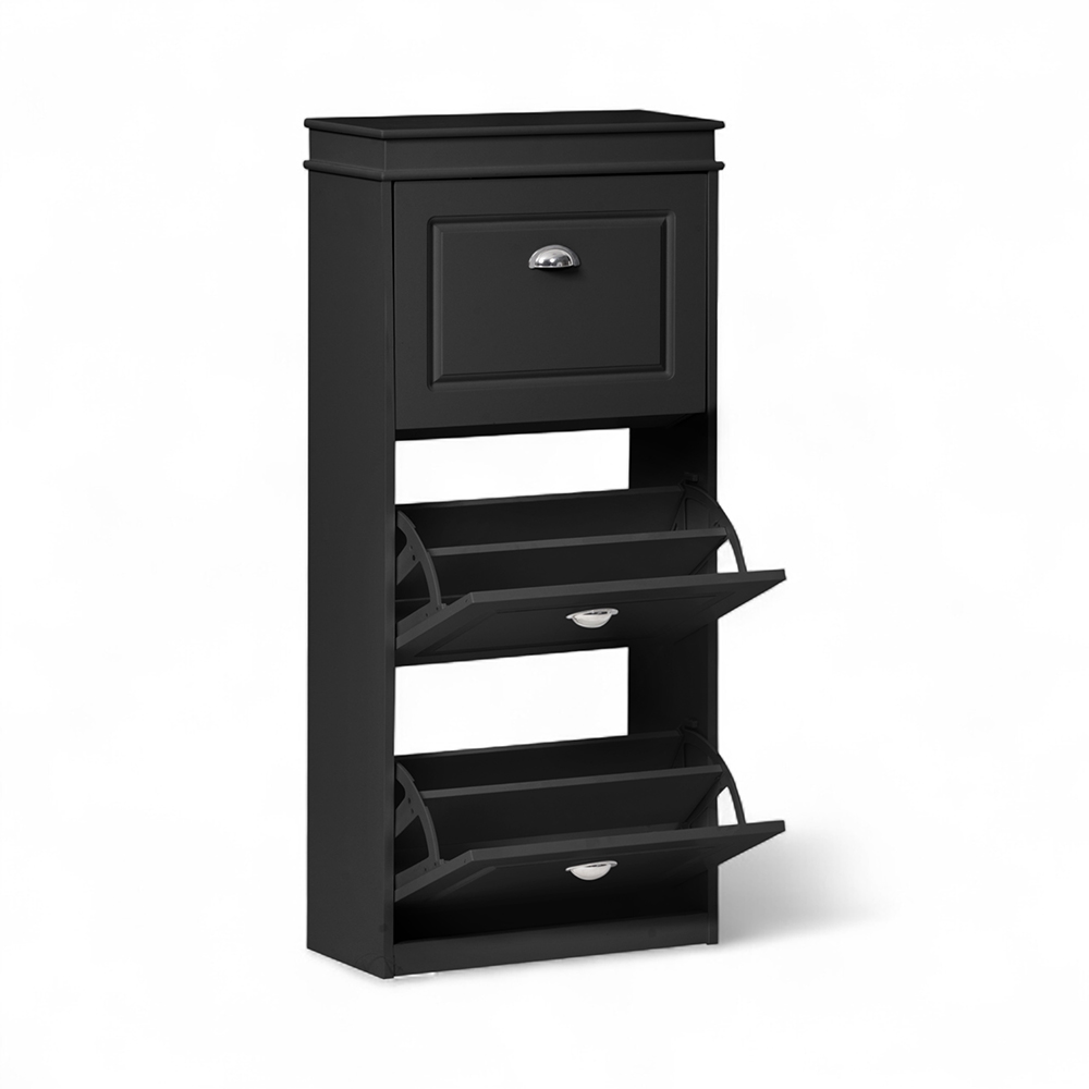 Margarett Shoe Cabinet (3 Flip Drawers) - Image 11