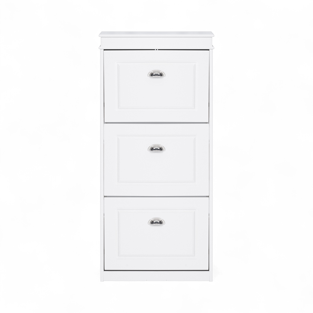 Margarett Shoe Cabinet (3 Flip Drawers) - Image 4