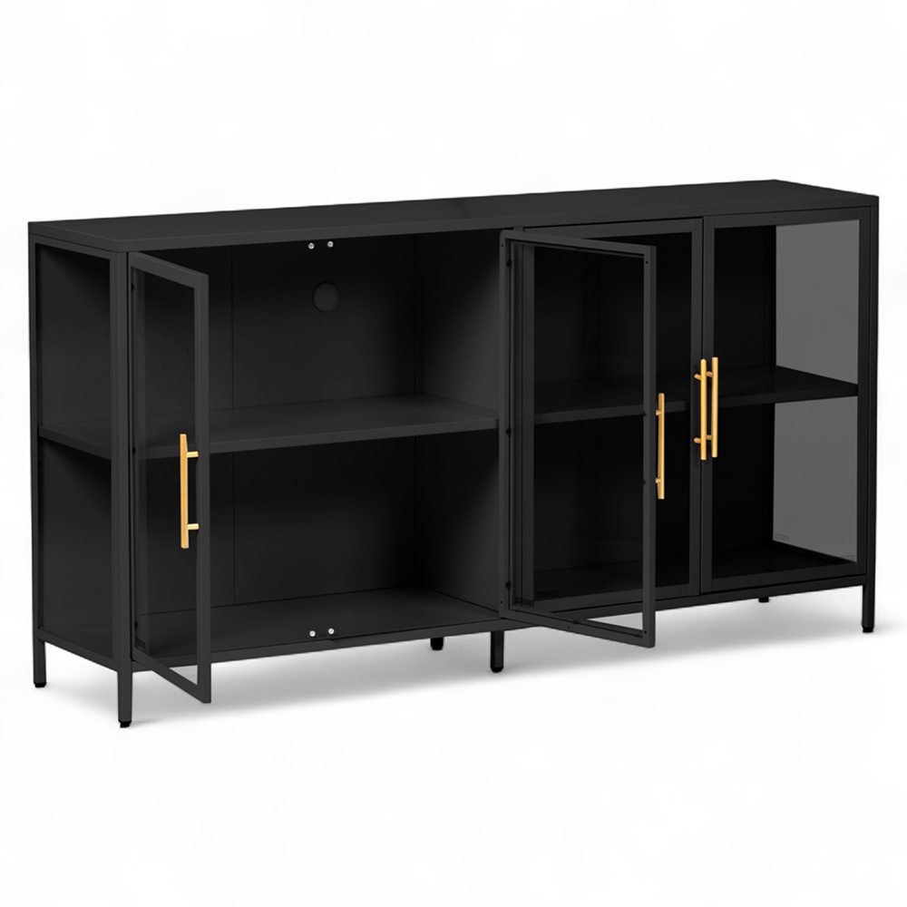 Nina TV Cabinet (4 Glass Doors) - Image 10