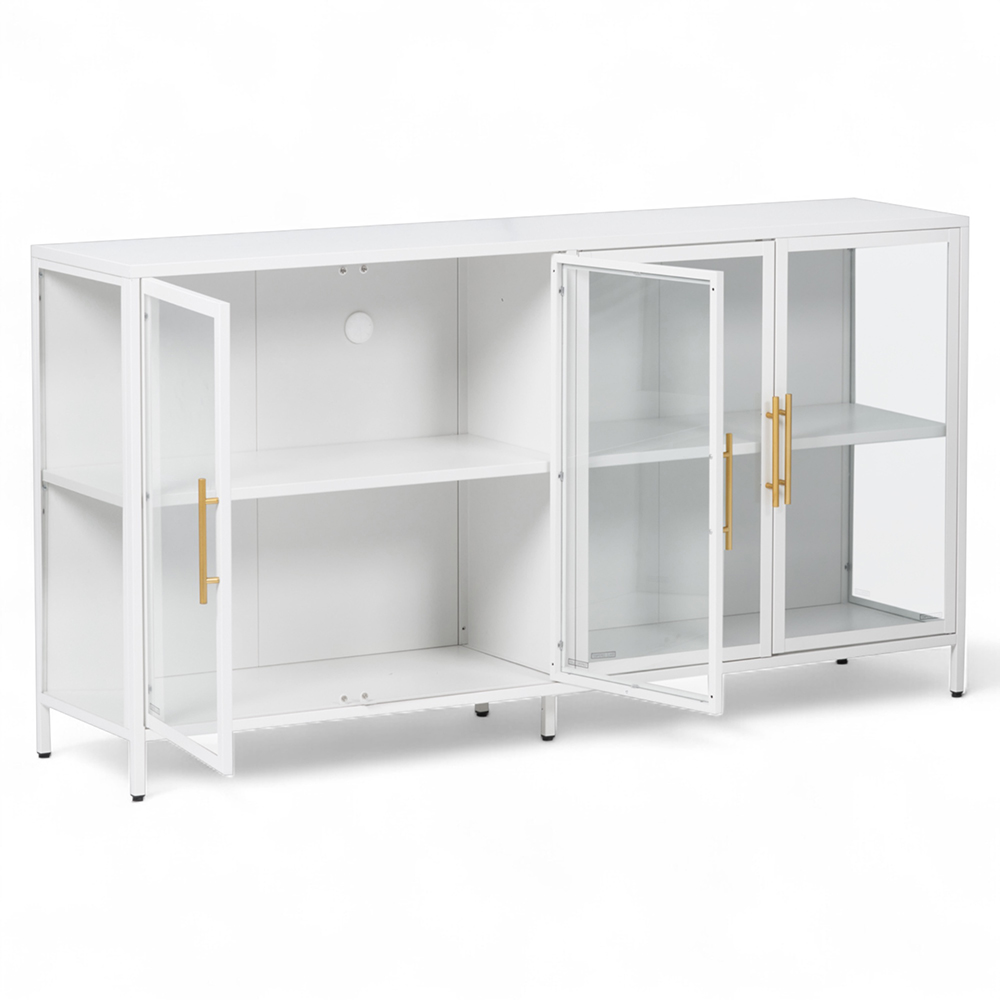 Nina TV Cabinet (4 Glass Doors) - Image 2