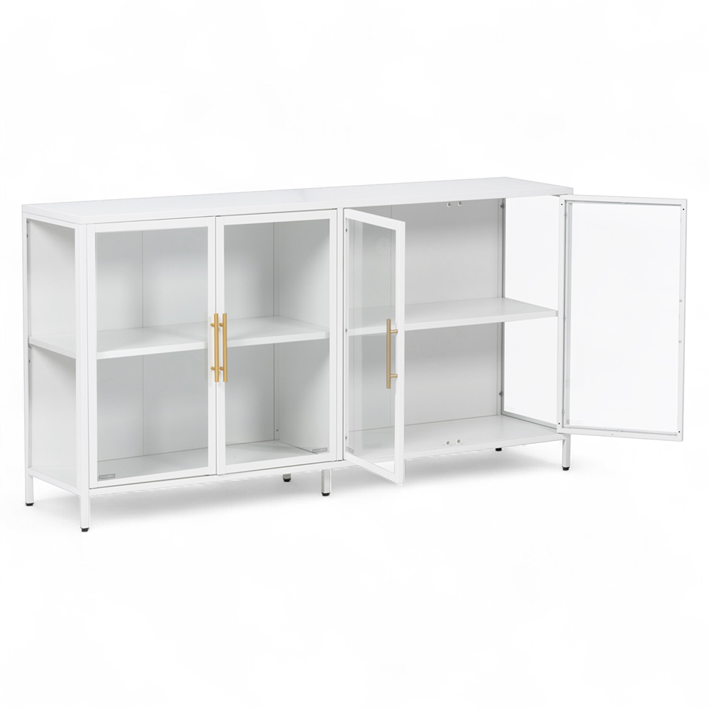 Nina TV Cabinet (4 Glass Doors) - Image 3