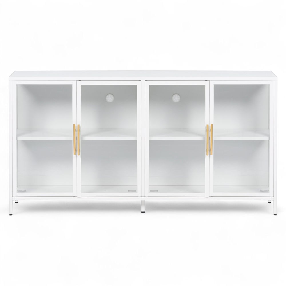 Nina TV Cabinet (4 Glass Doors) - Image 4