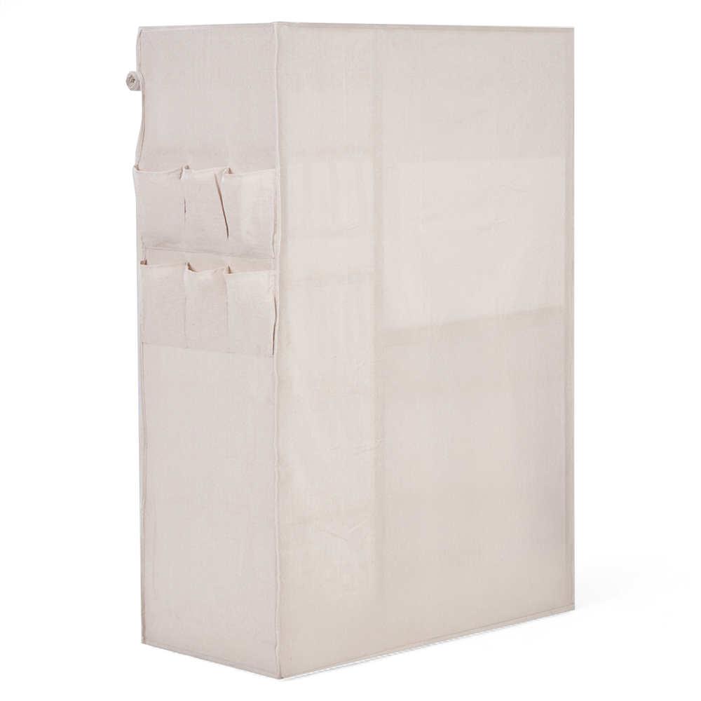 Jim Portable Fabric Covered Wardrobe - Image 4
