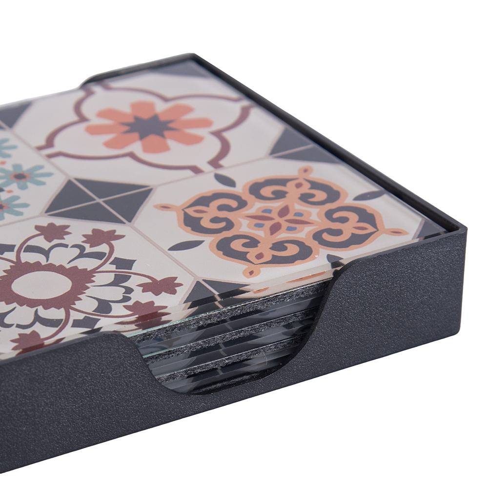 Glass Coaster with Felt Bottom (Set of 4) - Image 10