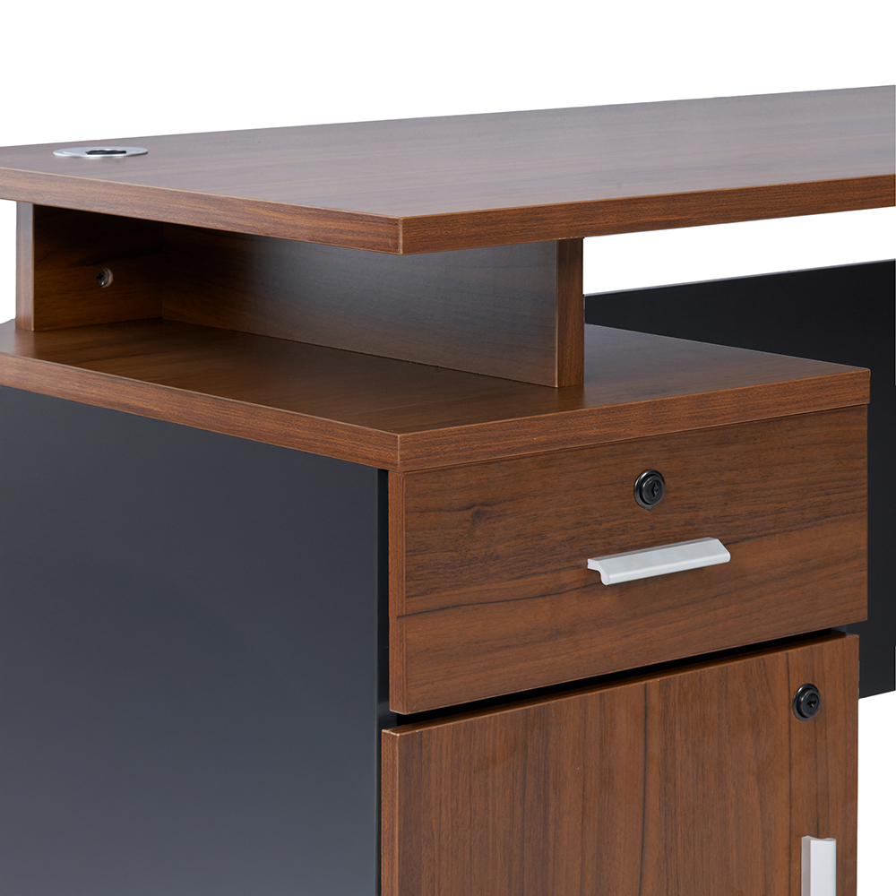 Diago Office Table with Drawer Cabinet - Image 6