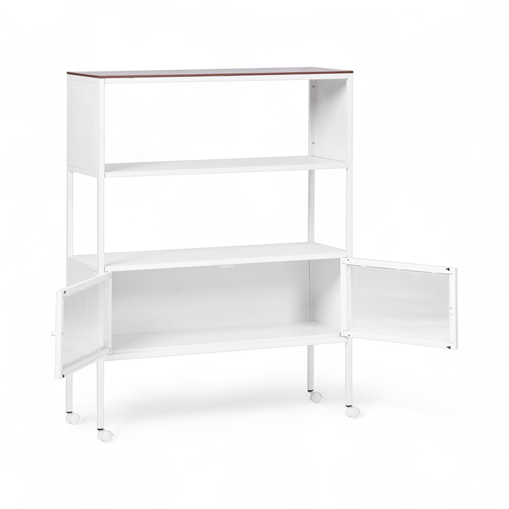 Nina Storage Shelves (2 Tier with 2 Doors) - Image 2