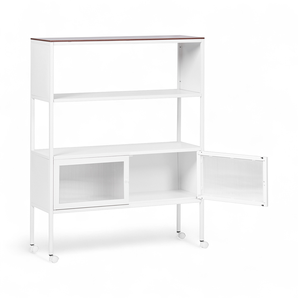 Nina Storage Shelves (2 Tier with 2 Doors) - Image 3