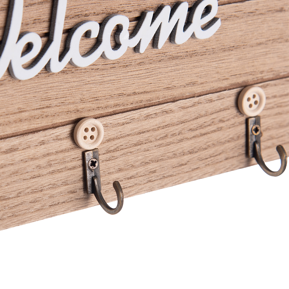 Welcome Wall Hanging with Hook (H10cm) - Image 5