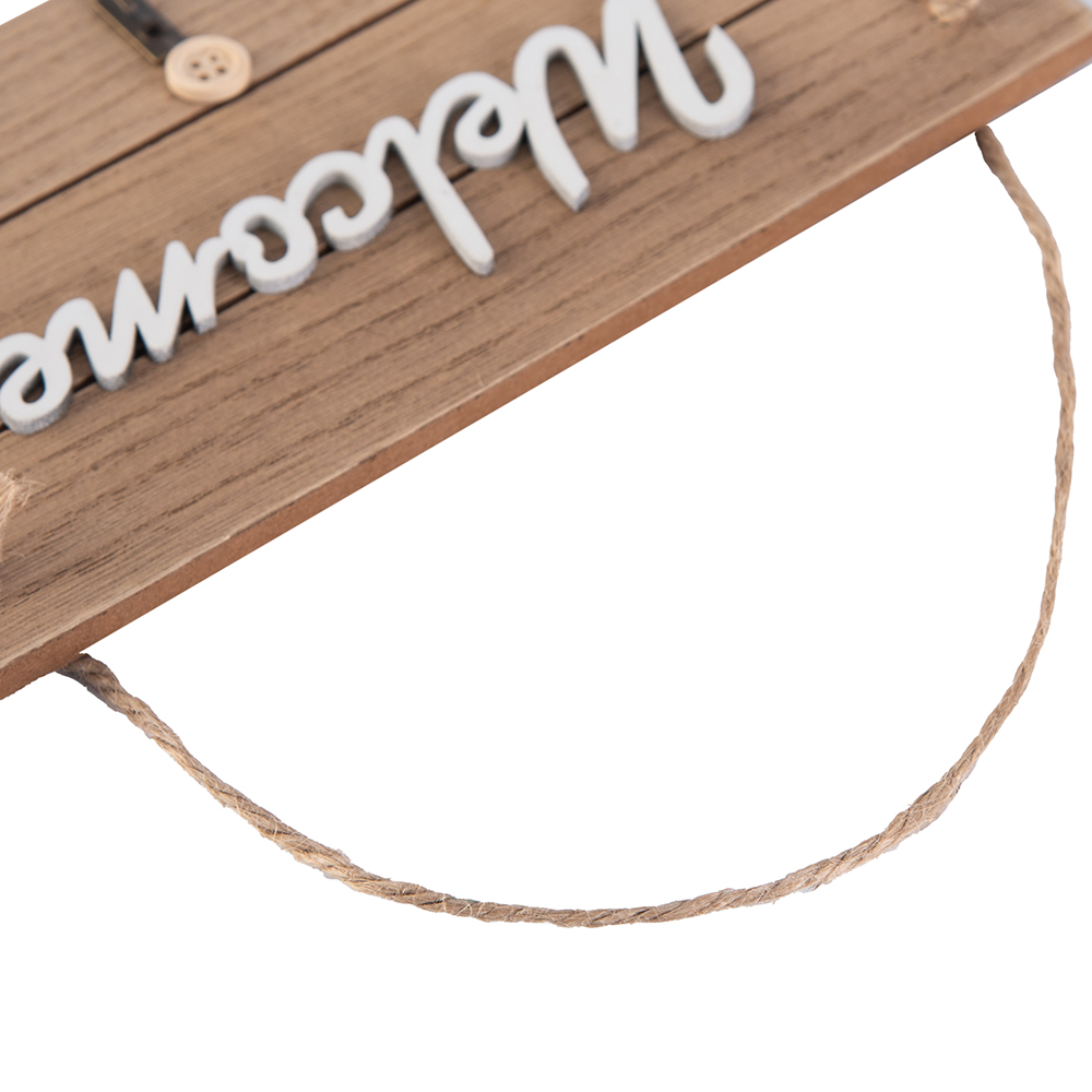 Welcome Wall Hanging with Hook (H10cm) - Image 8