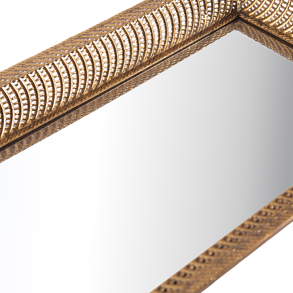 Metal Mirror Tray with Handle (H8cm) - Image 4