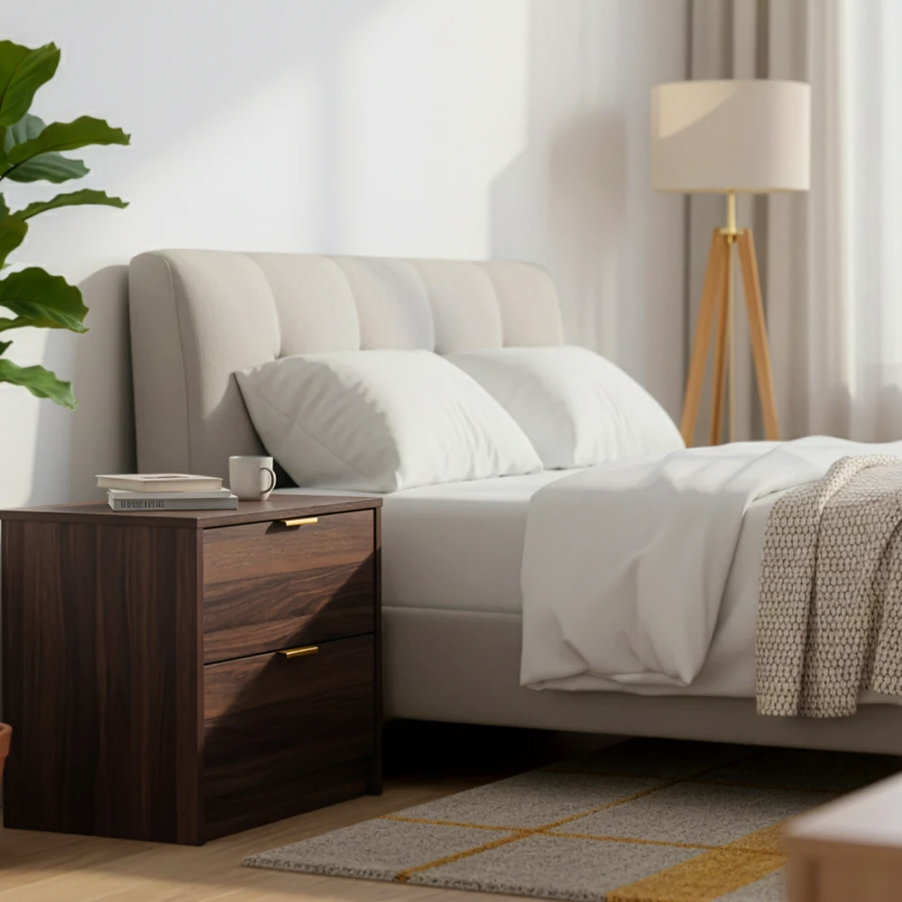 Mocha Lux 2 Drawer Pedestal - Image 11