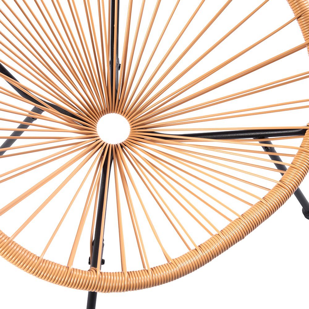 Nadin PP Rattan Moon Chair - Image 7