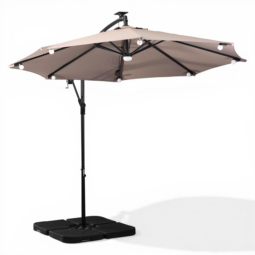 Jorah Cantilever Parasol with LED Solar