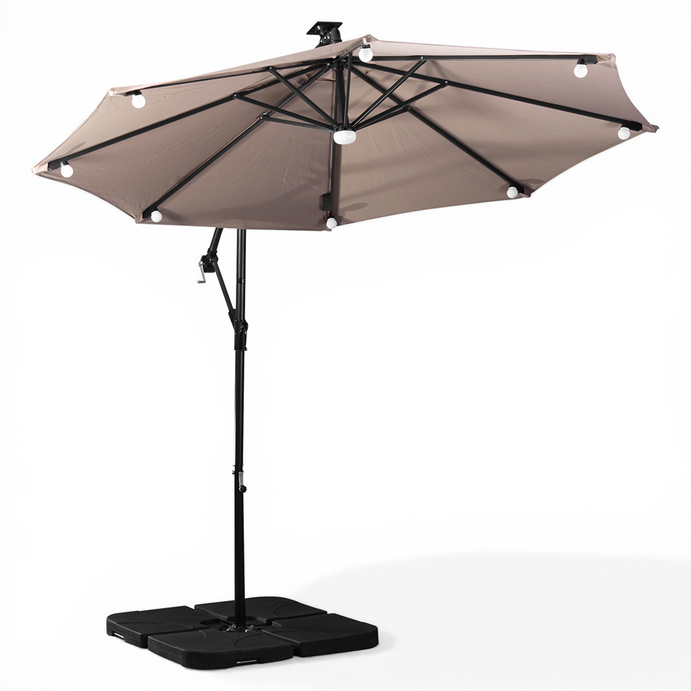 Jorah Cantilever Parasol with LED Solar - Image 2