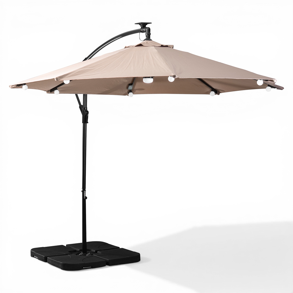 Jorah Cantilever Parasol with LED Solar - Image 9
