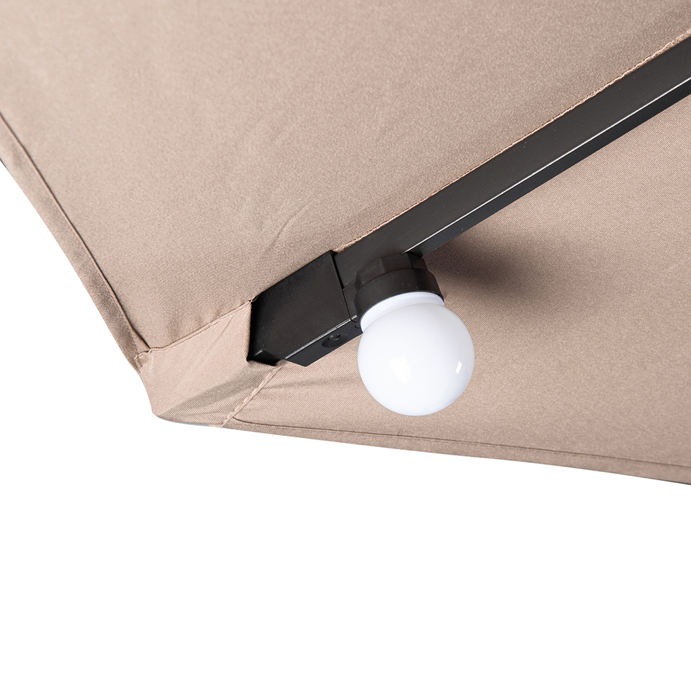 Jorah Cantilever Parasol with LED Solar - Image 16