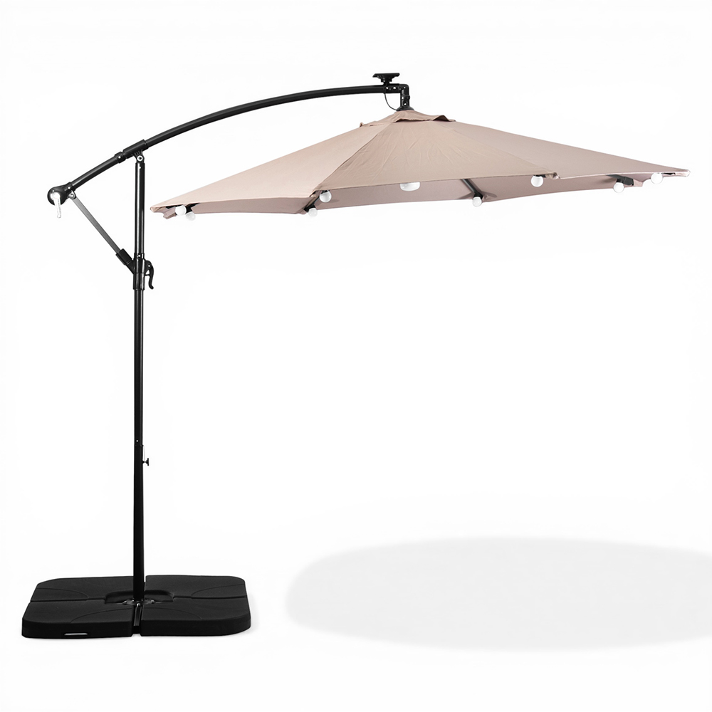 Jorah Cantilever Parasol with LED Solar - Image 5