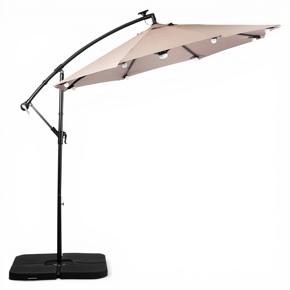 Jorah Cantilever Parasol with LED Solar - Image 7