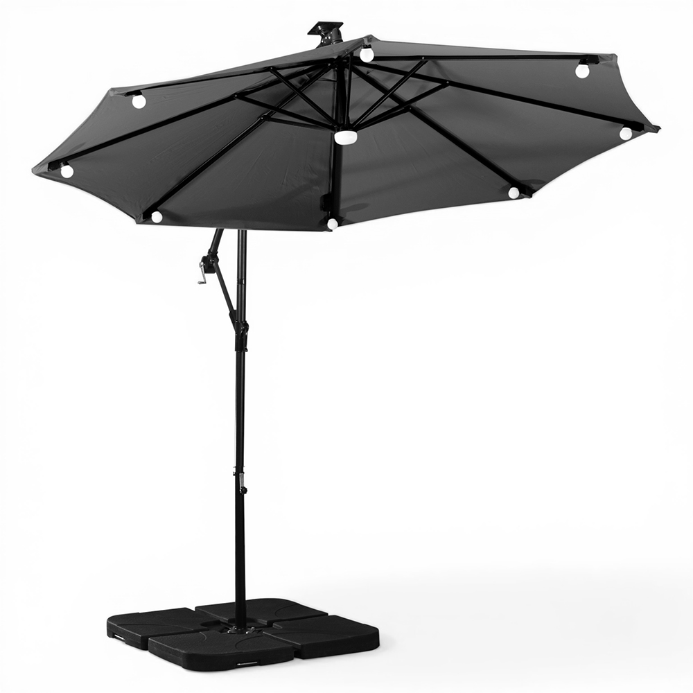 Jorah Cantilever Parasol with LED Solar - Image 32