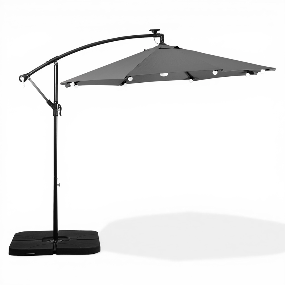 Jorah Cantilever Parasol with LED Solar - Image 35