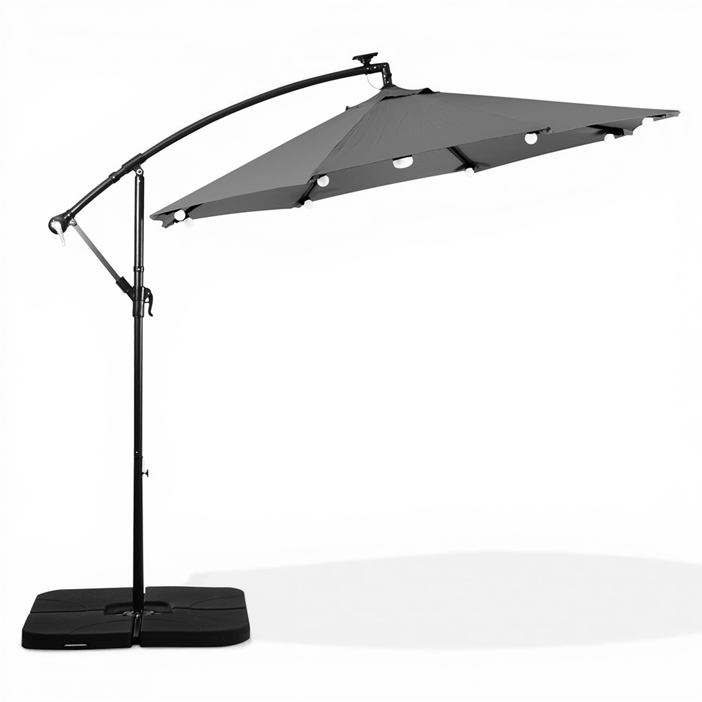 Jorah Cantilever Parasol with LED Solar - Image 36