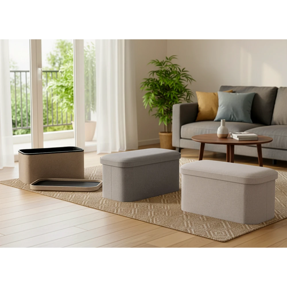 Nettie Foldable Storage Ottoman - Image 22