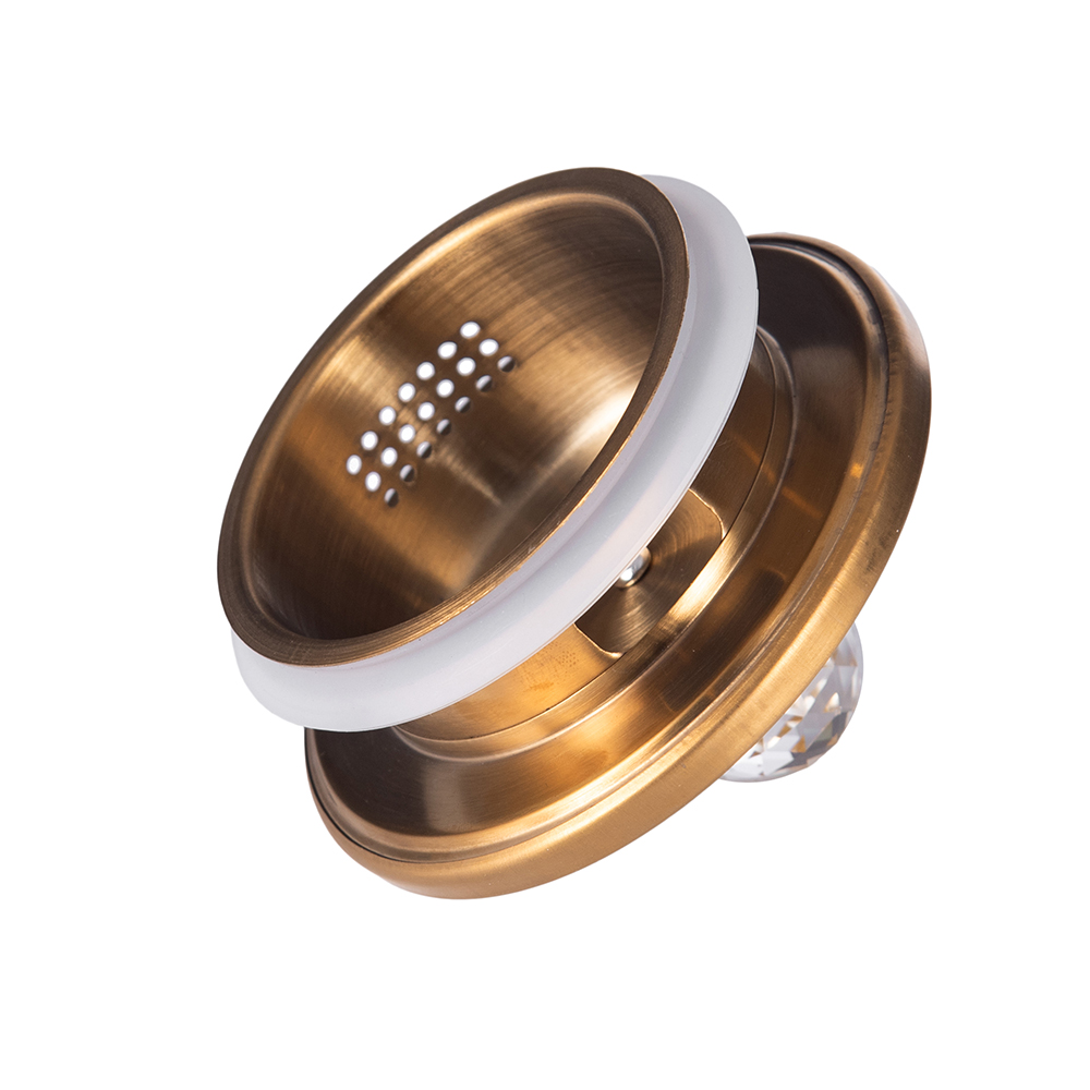 Glass Pot with Gold Stainless Steel Lid (H25.5cm) - Image 6