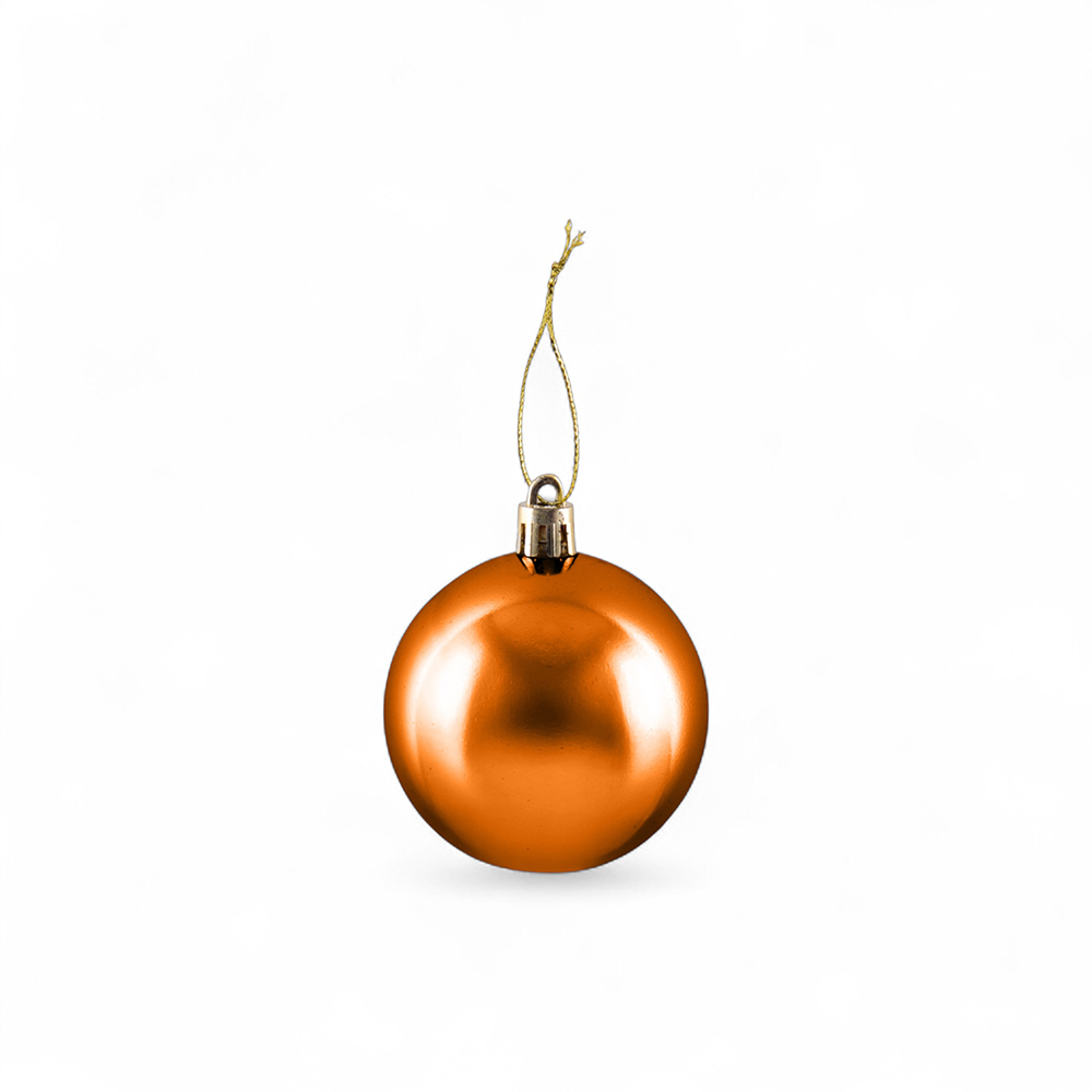 6 Pcs Glossy Christmas Hanging Balls (6cm) - Image 14