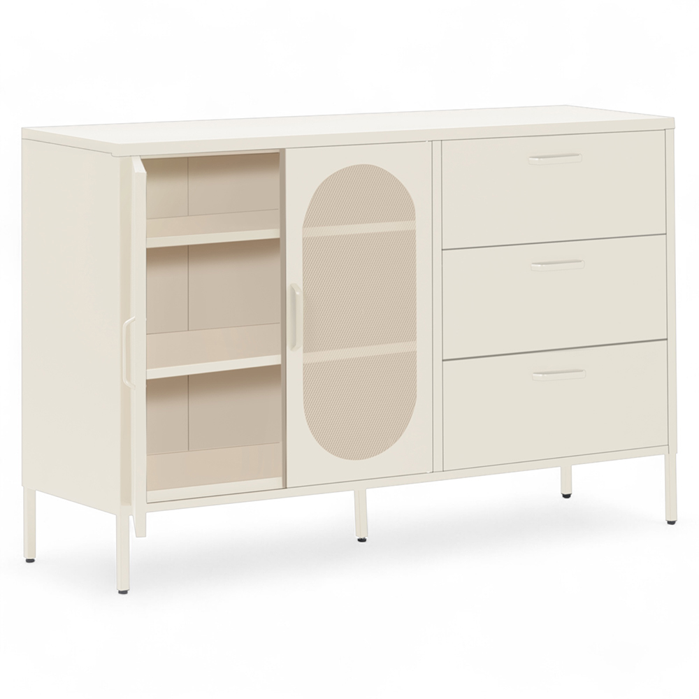 Amelia Cabinet (2 Mesh Doors with 3 Drawers) - Image 2